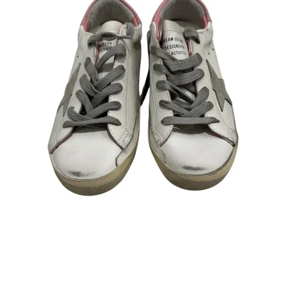 Golden Goose Women's Super Star Sneakers White Light Pink NIB - Picture 7 of 16